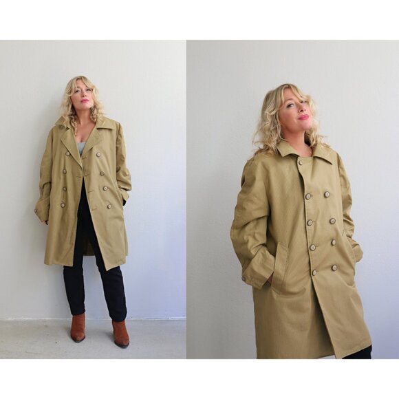 1960's Vintage Towncraft Houndstooth Overcoat // Men's LG to XXL Women's XL XXL - Picture 1 of 10